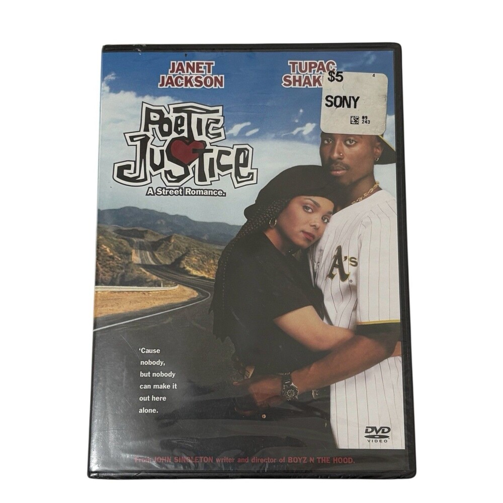 POETIC JUSTICE Janet Jackson Tupac Shakur DVD Brand NEW/SEALED